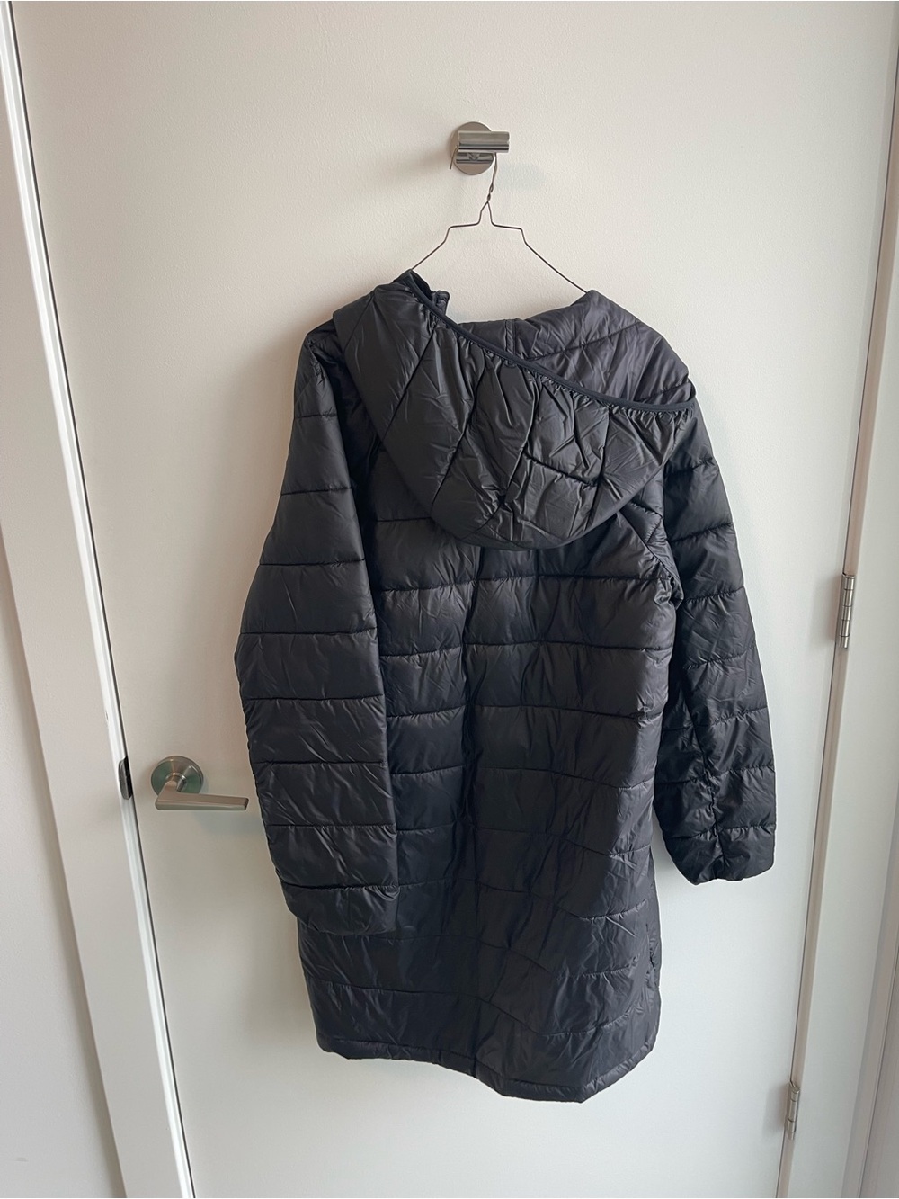 Athleta Aire Puffer Parka Black Jacket - Picture 7 of 8